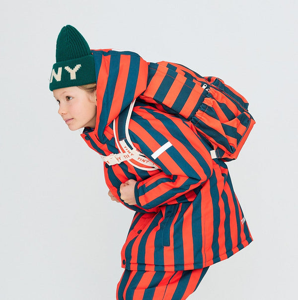 Red-Blue Stripes Backpack