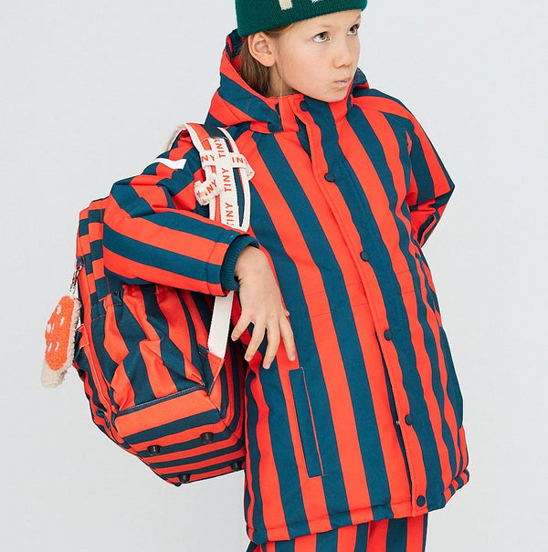 Red-Blue Stripes Backpack