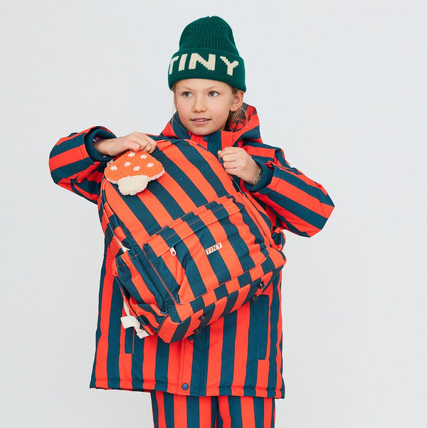 Red-Blue Stripes Backpack