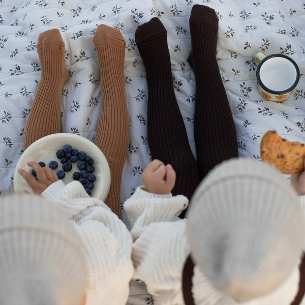 Silly Silas Unisex Woollen Tights with Braces (Cappuccino)