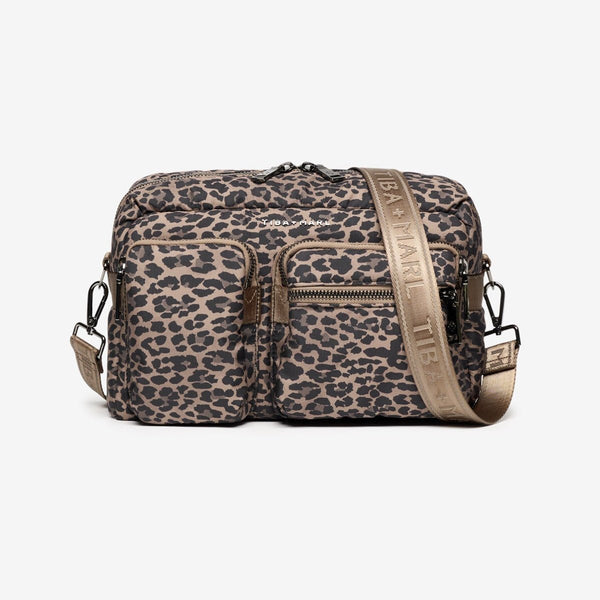 Axel Cross-Body Changing Bag Buggy Organiser (Brown Tonal Leopard)