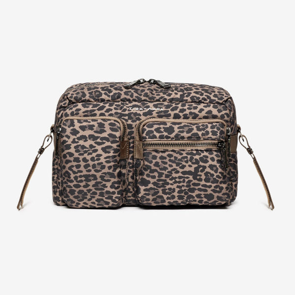 Axel Cross-Body Changing Bag Buggy Organiser (Brown Tonal Leopard)
