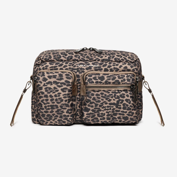 Axel Cross-Body Changing Bag Buggy Organiser (Brown Tonal Leopard)