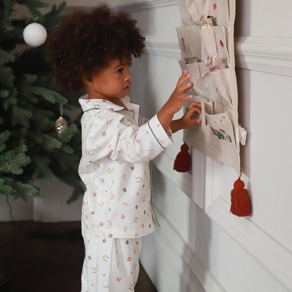 Boys Nutcracker Organic Cotton Flannel Button Up Pyjamas