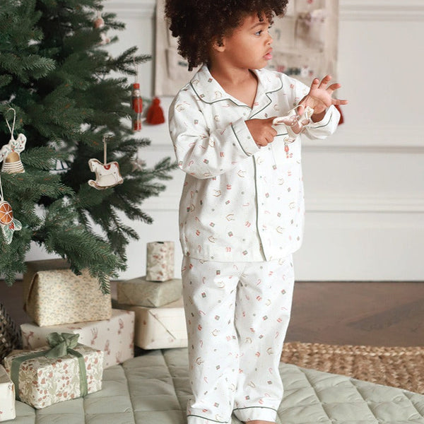 Organic Cotton Flannel Christmas Pyjamas (Nutcracker)