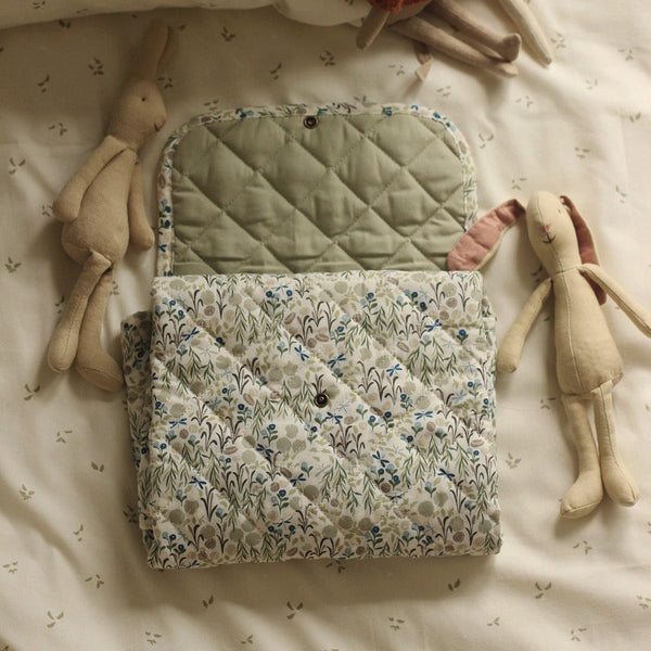 Cotton Travel Baby Changing Mat (Riverbank)