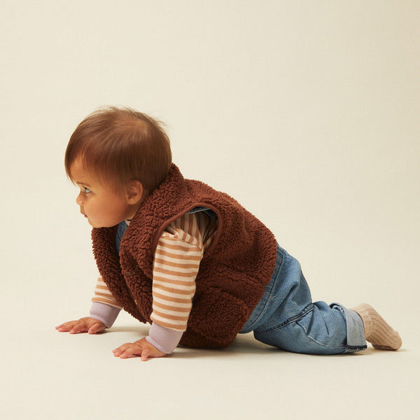 Alma Borg Teddy Gilet (Bark)