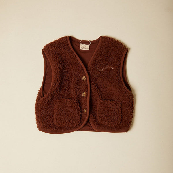 Alma Borg Teddy Gilet (Bark)