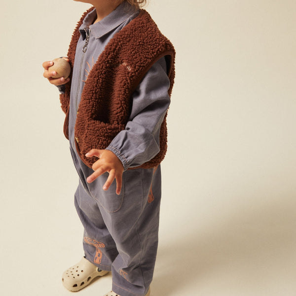 Alma Borg Teddy Gilet (Bark)