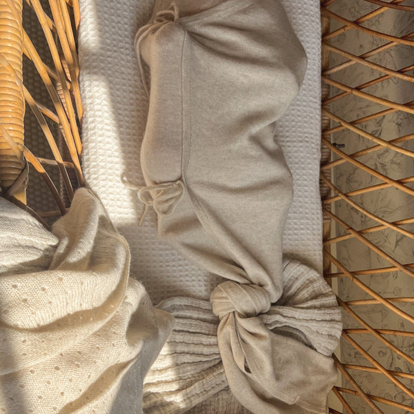 Maxim Premium Cashmere Baby Swaddle (Apricot Beige)