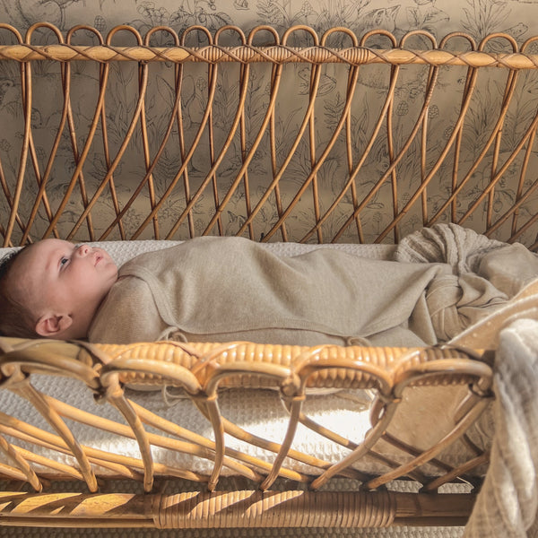 Maxim Premium Cashmere Baby Swaddle (Apricot Beige)