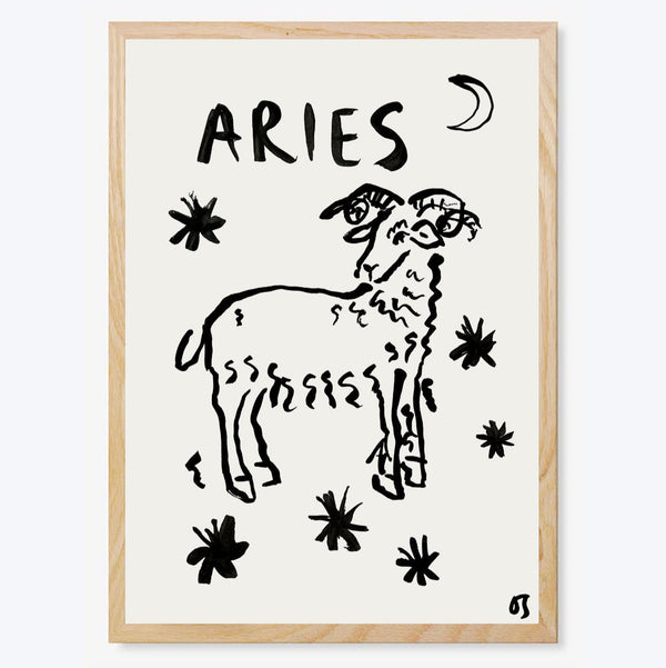 Aries Star Sign Art Print