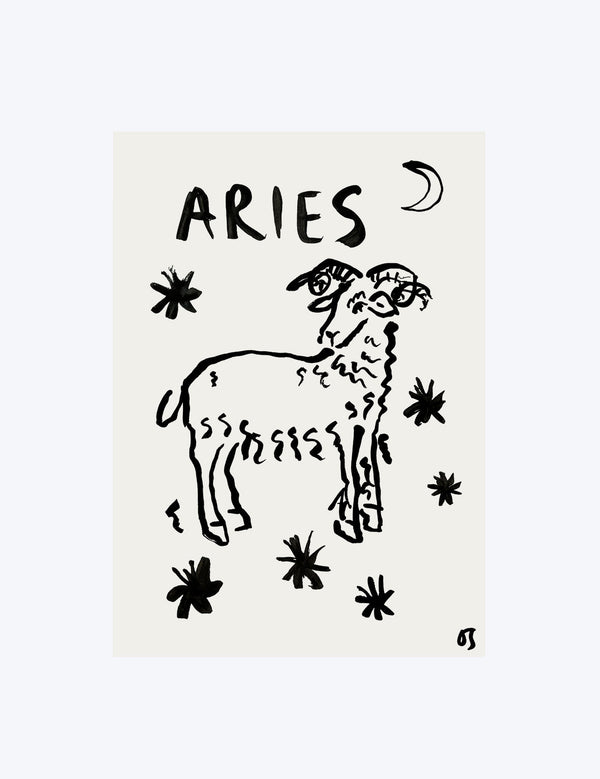 Aries Star Sign Art Print