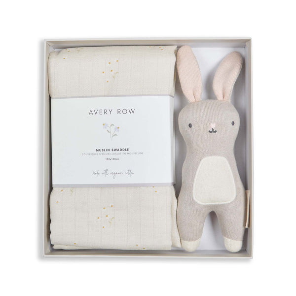 Swaddle & Cuddle Bunny New Baby Gift Set (Chamomile)