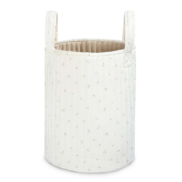 Large Quilted Reversible Storage Basket (Nettle Scatter / Birch)