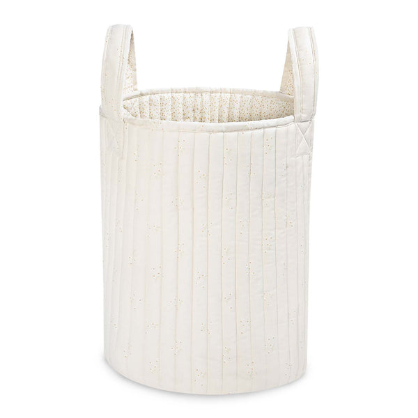 Large Quilted Reversible Storage Basket (Wild Chamomile / Daisy Meadow)