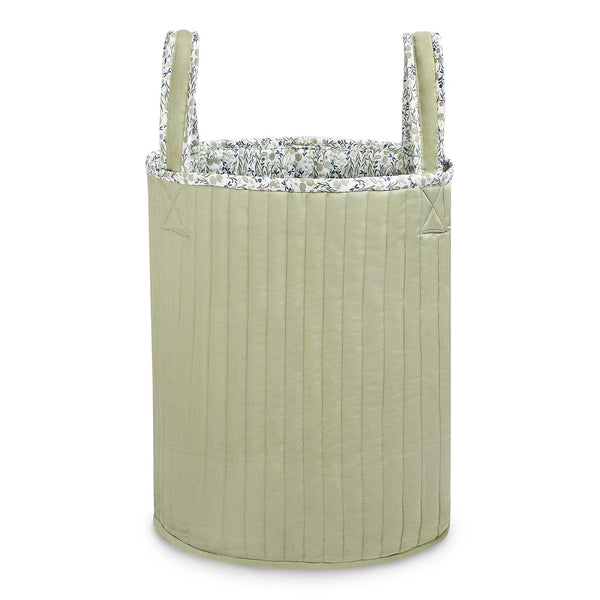 Large Quilted Reversible Storage Basket (Riverbank / Willow)