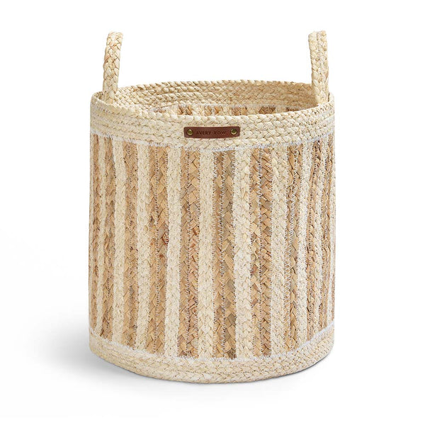 Maize Stripe Storage Basket Set of 3 (Natural)