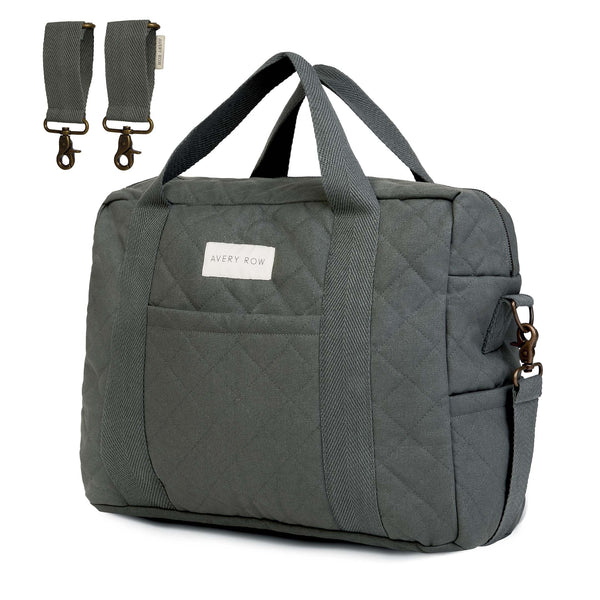 Baby Changing Bag with Pram Clips (Flint)