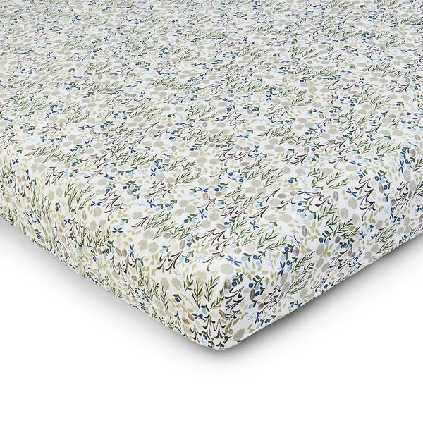 Organic Cotbed Fitted Sheet (Riverbank)