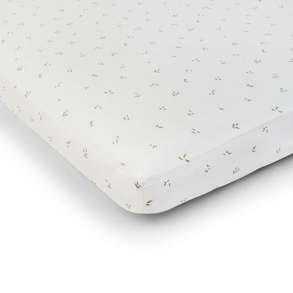 Organic Cotbed Fitted Sheet (Nettle Scatter)