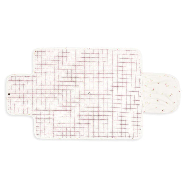Cotton Travel Baby Changing Mat (Anemone)