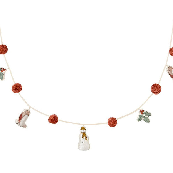 Frosty Friends Embroidered Christmas Garland