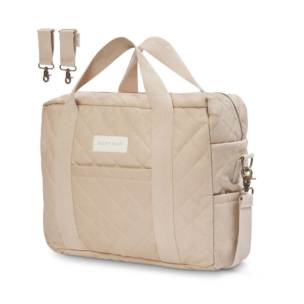 Baby Changing Bag with Pram Clips (Natural)