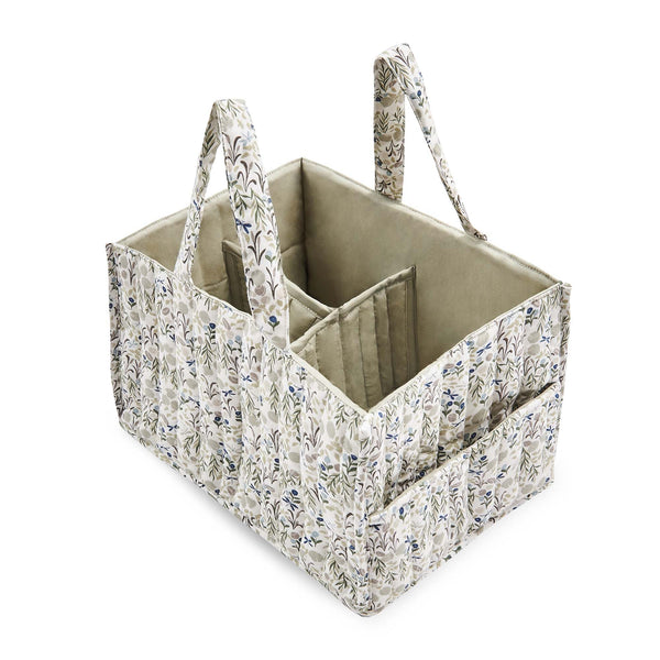 Quilted Nappy Caddy Organiser (Riverbank)
