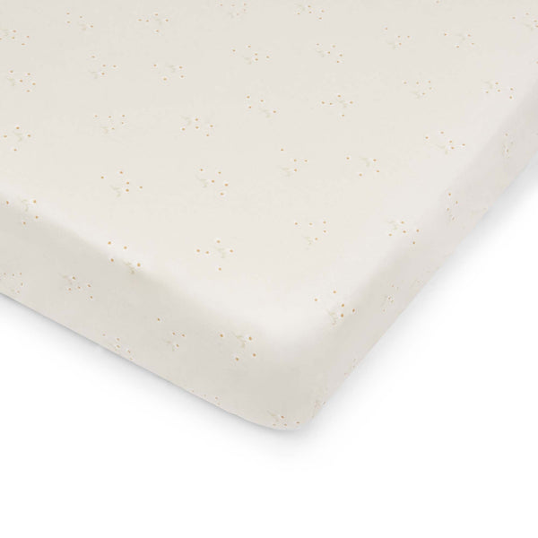 Organic Cotbed Fitted Sheet (Wild Chamomile)
