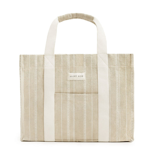 Woven Stripe Bag (Natural)