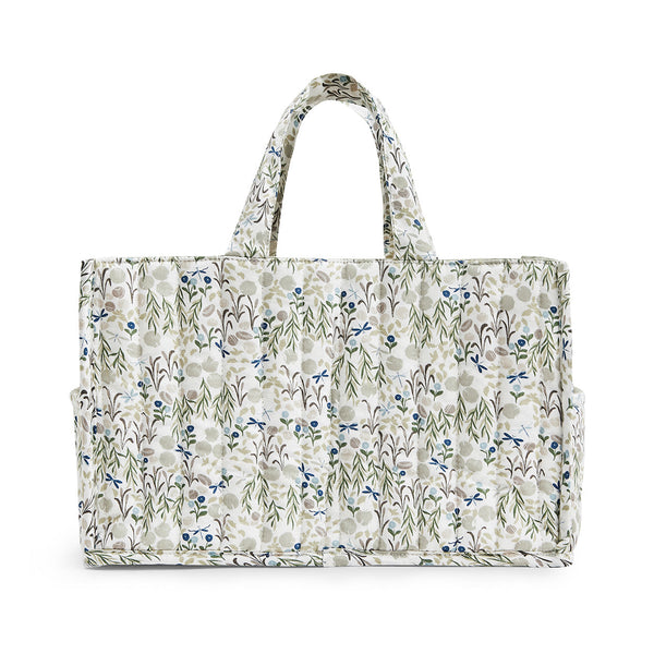 Quilted Nappy Caddy Organiser (Riverbank)