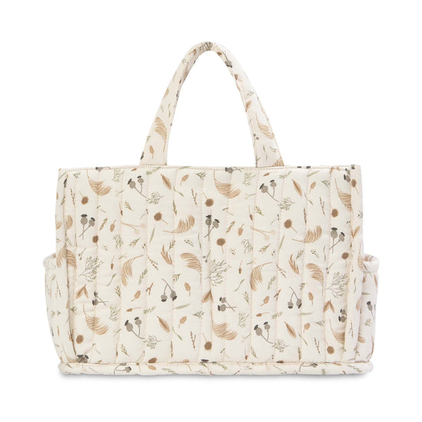 Quilted Nappy Caddy Organiser (Grasslands)