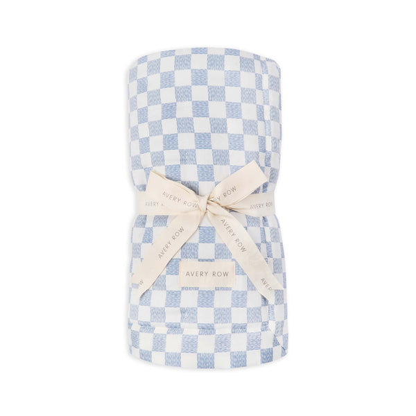 Woven Quilted Checkerboard Single & Cot Bedspread (Waves)