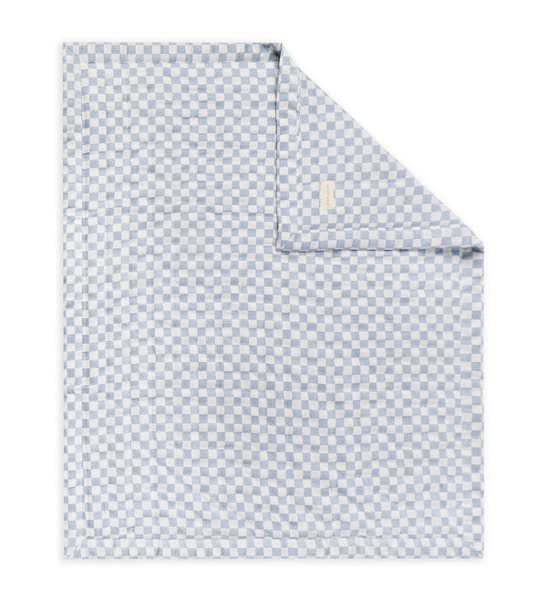 Woven Quilted Checkerboard Single & Cot Bedspread (Waves)