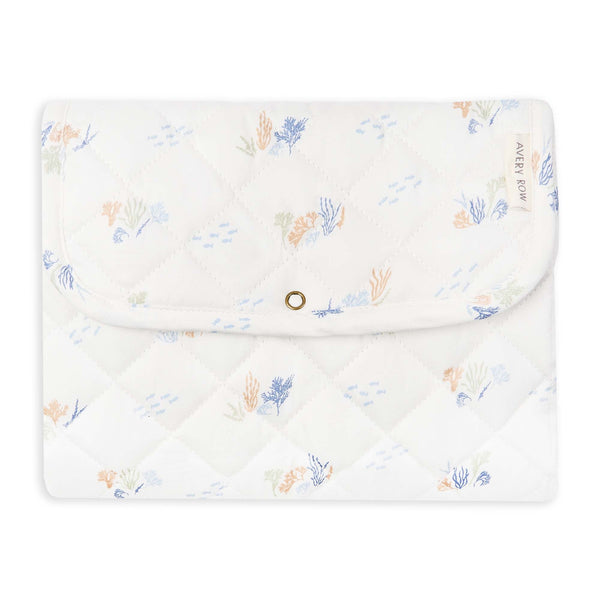 Cotton Travel Baby Changing Mat (Coastline)