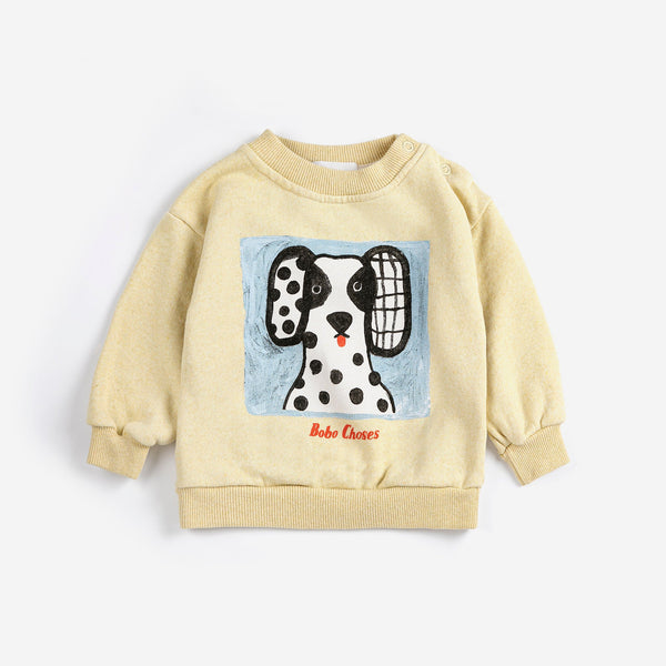Van Dog Face Cotton Jumper (Yellow)