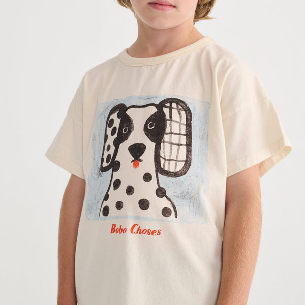 Van Dog Face Cotton T-shirt (White)