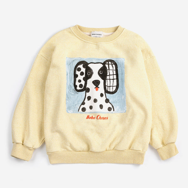 Van Dog Face Cotton Jumper (Yellow)