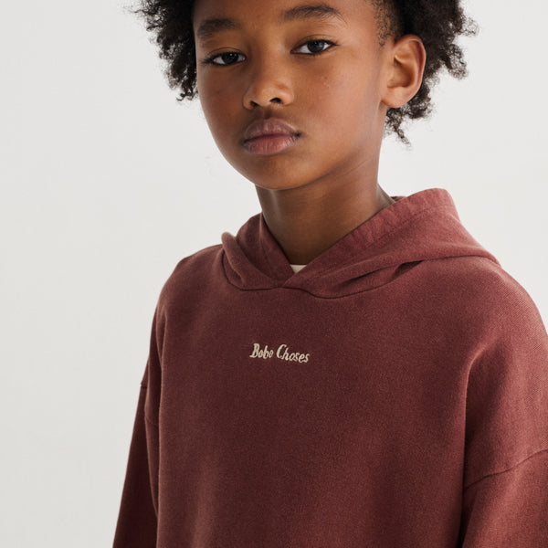 Bobo Choses Cotton Hoodie (Brown)