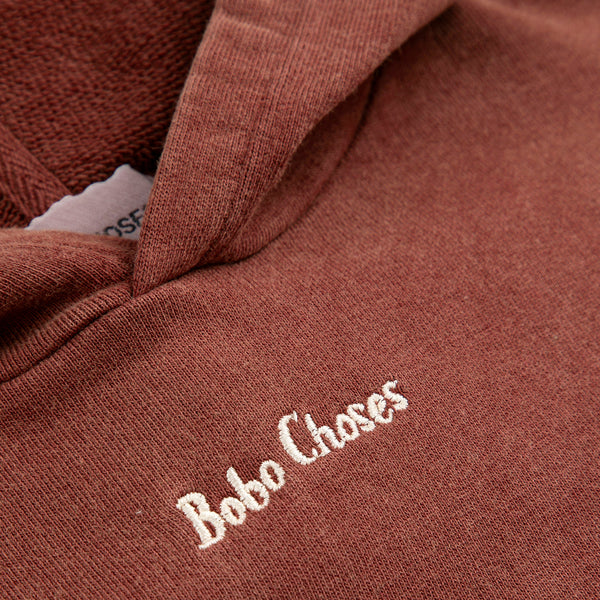 Bobo Choses Cotton Hoodie (Brown)