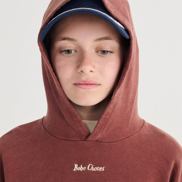 Bobo Choses Cotton Hoodie (Brown)