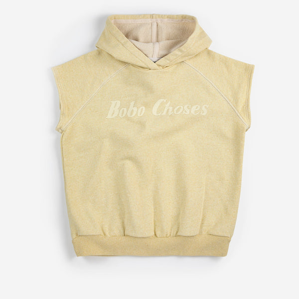 Bobo Choses Sleeveless Cotton Hoodie (Yellow)