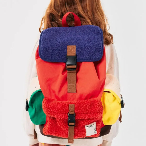 Sheepskin Colour Block Backpack