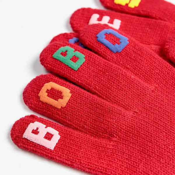 Bobo Choses Knitted Gloves (Red)