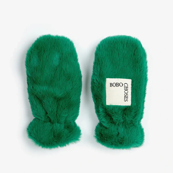 B.C Furry Mittens (Green)