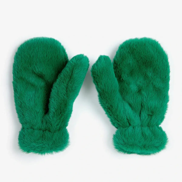 B.C Furry Mittens (Green)