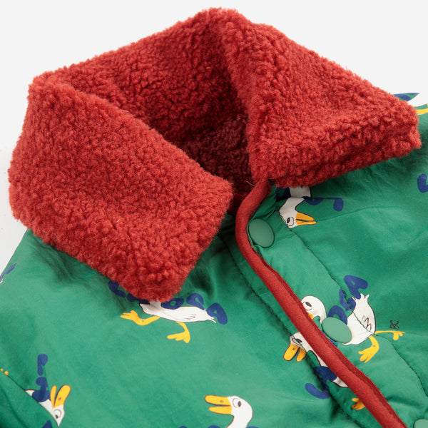 La Oca All Over Print Reversible Baby Sheepskin Jacket