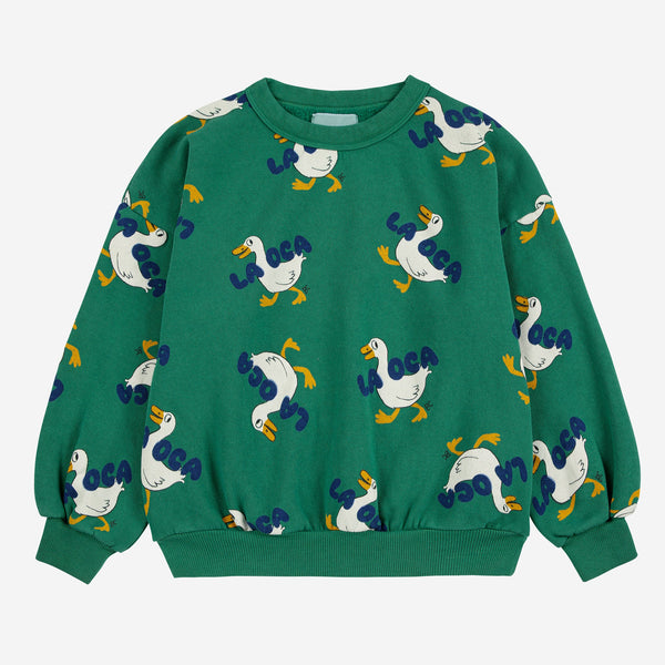 La Oca Goose Round Neck Cotton Sweatshirt