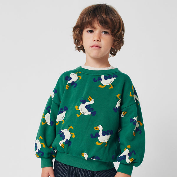 La Oca Goose Round Neck Cotton Sweatshirt
